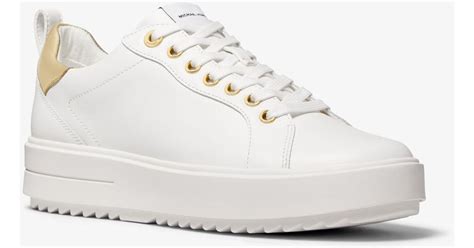 michael kors emmett|Emmett Leather Sneaker .